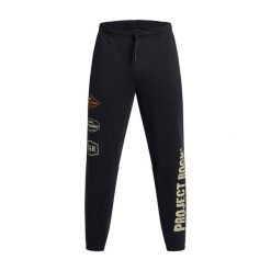 Spodnie męskie Under Armour Project Rock Heavyweight Tools Of The Trade. Brązowe buty sportowe męskie Under Armour, bez zapięcia, na fitness i siłownię. Za 309.99 zł.