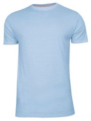 Błękitny Bawełniany T-Shirt Męski Bez Nadruku -Brave Soul- Koszulka, Krótki Rękaw, Basic. Niebieskie t-shirty męskie Brave Soul, na lato, l, bez wzorów, z bawełny, casualowe, bez kołnierzyka. Za 45.00 zł.
