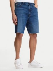 Calvin Klein Jeans Szorty jeansowe LV04RF793G Niebieski Regular Fit. Niebieskie szorty męskie Calvin Klein Jeans, m, bez wzorów, z bawełny. Za 329.99 zł.