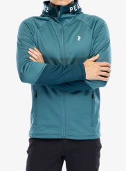 Bluza z kapturem męska Peak Performance Rider Zip Hood. Zielone bluzy męskie Peak Performance, m, bez wzorów, z elastanu, z kapturem. Za 515.89 zł.