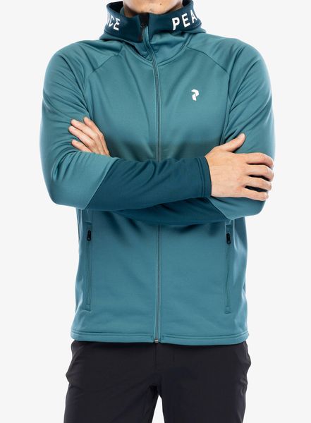 Bluza z kapturem męska Peak Performance Rider Zip Hood. Zielone bluzy męskie Peak Performance, m, bez wzorów, z elastanu, z kapturem. Za 515.89 zł.