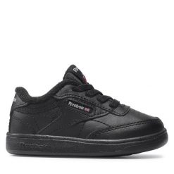 Sneakersy Reebok Classic. Czarne trampki i tenisówki chłopięce Reebok Classic, bez wzorów, bez zapięcia. Za 109.99 zł.