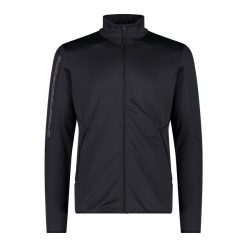 Bluza dresowa z podwójnego materiału CMP. Brązowe kurtki męskie CMP, bez wzorów, z dresówki, sportowe, bez kaptura. W wyprzedaży za 149.99 zł.