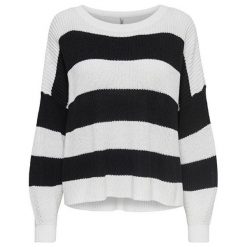 ONLY Damski sweter Ols Camp L / S Oversize Pullover Knt Black (rozmiar M). Czarne swetry damskie Only, l, bez wzorów, bez kołnierzyka, bez ramiączek, bez kaptura. W wyprzedaży za 51.00 zł.