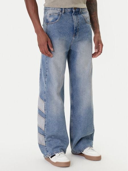 Adidas Jeansy KE0112 Niebieski Loose Fit. Niebieskie jeansy męskie Adidas. Za 285.99 zł.