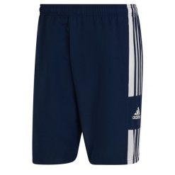 Spodenki męskie adidas Squadra 21 Downtime. Białe krótkie spodenki sportowe męskie Adidas, m, bez wzorów, do piłki nożnej. Za 87.67 zł.