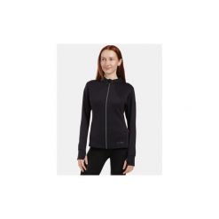 Damska sportowa warstwa pośrednia Kilpi LAJEN-W. Czarne bluzy sportowe damskie Kilpi, bez wzorów, bez kaptura, do biegania. Za 473.69 zł.