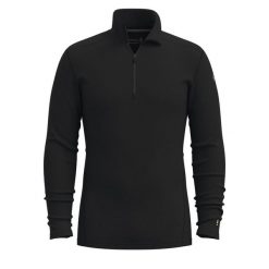Bluza męska Smartwool Classic Thermal Merino Base Layer 1/4 Zip Boxed. Czarne bluzy męskie Smartwool, l, bez wzorów, z wełny, bez kaptura, trekkingowe. Za 441.84 zł.