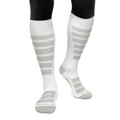 Skarpety do sportów zimowych unisex SIROKO Aoraki. Białe skarpety damskie SIROKO, bez wzorów, z materiału. Za 85.00 zł.