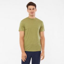 T-shirt męski VIKING Salen Man Merino. Zielone t-shirty męskie Viking, l, bez wzorów, bez kołnierzyka. Za 219.90 zł.