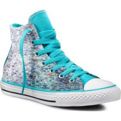 Trampki CONVERSE - Ct Hi 647642C Peacock/Peacock/Black. Trampki i tenisówki dziewczęce marki Converse. W wyprzedaży za 159.00 zł.