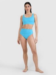 4F Dół od bikini damski - turkusowy M. Niebieskie bikini damskie 4f, na lato, m, bez wzorów. W wyprzedaży za 39.99 zł.
