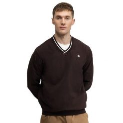 Męska przeciwwiatrowa bluza golfowa Siroko Stinger Dark Brown. Brązowe bluzy męskie SIROKO, m, bez wzorów, z materiału, bez kaptura. Za 171.20 zł.
