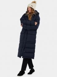 Płaszcz Zimowy Damski Fundango Sabina. Czerwone płaszcze damskie Fundango, na zimę, xl, bez wzorów, z materiału, biznesowe, długie, bez kaptura. Za 499.00 zł.