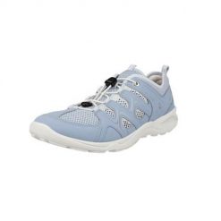 Buty do chodzenia damskie Ecco Terracruise. Niebieskie obuwie sportowe damskie ecco, bez wzorów, z materiału, trekkingowe. Za 653.00 zł.