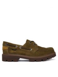 Clarks Półbuty Cleyhill Boat 26327952 Zielony. Zielone półbuty na co dzień męskie Clarks, ze skóry, bez zapięcia. Za 479.99 zł.