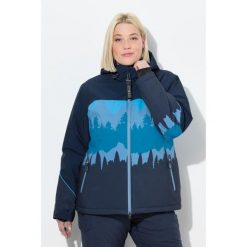 Damskie Kurtka funkcyjna górski motyw wodoodporna z kapturem. Niebieskie kurtki damskie Ulla Popken, plus size, bez wzorów, z elastanu, z kapturem. Za 739.99 zł.