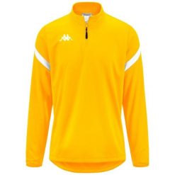 Bluza dresowa 1/2 zip Kappa Dolvole. Białe bluzy męskie Kappa, bez wzorów, z dresówki, bez kaptura, na fitness i siłownię. Za 207.50 zł.