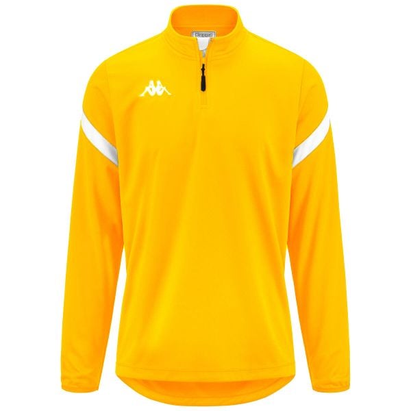 Bluza dresowa 1/2 zip Kappa Dolvole. Białe bluzy męskie Kappa, bez wzorów, z dresówki, bez kaptura, na fitness i siłownię. Za 207.50 zł.