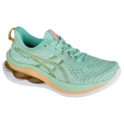Buty do biegania damskie Asics Gel-kinsei Max. Zielone obuwie sportowe damskie Asics, bez wzorów, z gumy, do biegania. Za 933.25 zł.