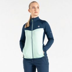 Bluza damska Ascending Core. Zielone bluzy damskie Dare 2b, bez wzorów, bez kaptura, narciarskie. W wyprzedaży za 139.99 zł.