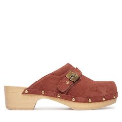 Klapki Scholl. Brązowe klapki damskie Scholl, bez wzorów, bez obcasa. Za 759.99 zł.