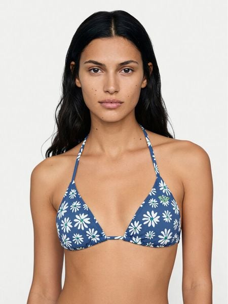 Roxy Góra od bikini Printed Essentials Tiki Tri ERJX305695 Niebieski. Niebieskie bikini damskie Roxy, l, bez wzorów. Za 116.99 zł.