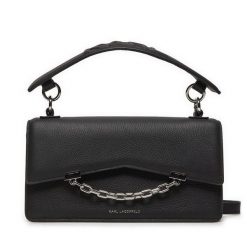 Torebka KARL LAGERFELD. Czarne torebki do ręki damskie KARL LAGERFELD, bez wzorów, klasyczne, bez dodatków. Za 779.99 zł.