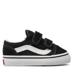Tenisówki Vans. Czarne półbuty dziewczęce Vans, bez wzorów, bez zapięcia. Za 159.99 zł.