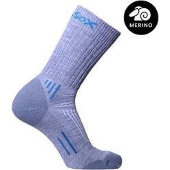 Skarpety Kazbek Outdoor odporne na zapachy i wilgoć. Szare skarpety damskie APASOX, bez wzorów, z wełny. Za 94.95 zł.