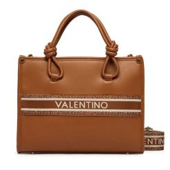 Torebka Valentino. Brązowe torebki do ręki damskie Valentino, bez wzorów, klasyczne, bez dodatków. Za 609.99 zł.