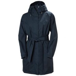 Damska kurtka wodoodporna Helly Hansen Hh Classics Trench. Niebieskie kurtki damskie Helly Hansen, bez wzorów, bez kaptura. W wyprzedaży za 614.50 zł.