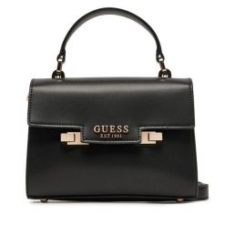 Torebka Guess. Czarne torebki do ręki damskie Guess, z aplikacjami, klasyczne, bez dodatków. Za 405.99 zł.