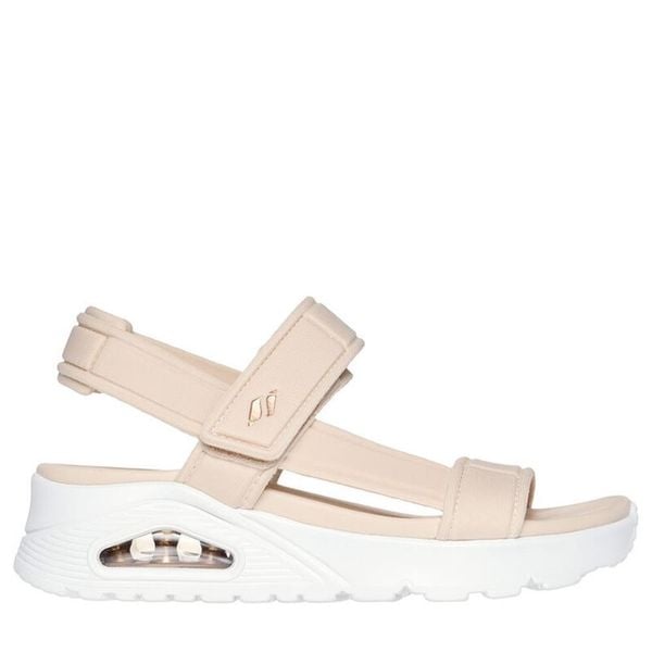 Sandały damskie SKECHERS Uno Summer Stand 2. Brązowe sandały damskie Skechers, bez wzorów, bez obcasa, bez zapięcia. Za 199.99 zł.