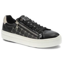 Czarne Sneakersy Tamaris Modne Buty Damskie. Czarne obuwie sportowe damskie Tamaris, z aplikacjami, z jeansu. Za 229.00 zł.