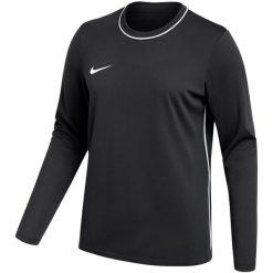 Koszulka damska Nike Dri-Fit Park 26 Crew Top. Czarne bluzy sportowe damskie Nike, bez wzorów, z poliesteru, sportowe, bez kołnierzyka. Za 108.99 zł.