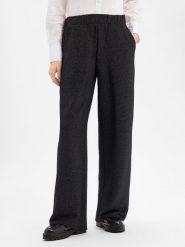 S.Oliver BLACK LABEL spodnie z tkaniny Kobiety czarny|srebrny, 44. Czarne spodnie materiałowe damskie s.Oliver BLACK LABEL, s, bez wzorów, z syntetyku. Za 279.95 zł.