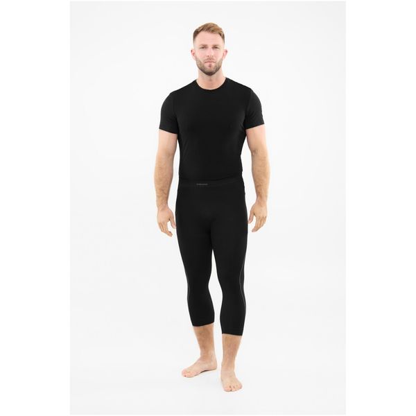 Bielizna męska VIKING Eiger 2.0 Pants 3/4 Bamboo. Czarna bielizna termoaktywna męska Viking, l, z bawełny. Za 99.99 zł.