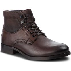 Trzewiki TOMMY JEANS - Casual Leather Boot EM0EM00141 Coffee Bean 212. Brązowe kozaki męskie Tommy Jeans, z jeansu, casualowe. W wyprzedaży za 389.00 zł.