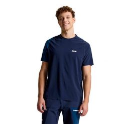 T-Shirt Slam Od Tech Ss Dorośli. Niebieskie t-shirty męskie SLAM, m, bez wzorów, z lycry, sportowe, bez kołnierzyka. Za 340.30 zł.
