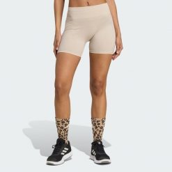 Legginsy z dzianiny o długości 4 cali Workout Essentials. Brązowe legginsy damskie Adidas, xl, bez wzorów, z dzianiny. Za 129.00 zł.
