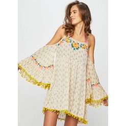Glamorous - Sukienka. Szare sukienki damskie Glamorous, s, bez wzorów, z materiału, casualowe, bez kołnierzyka, bez ramiączek. W wyprzedaży za 219.90 zł.