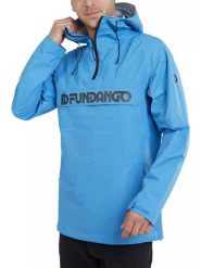 Kurtka turystyczna męska Fundango Salmo Logo. Niebieskie kurtki sportowe męskie Fundango, m, bez wzorów, z materiału, trekkingowe. Za 306.90 zł.
