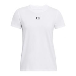 Koszulka damska Under Armour Rival Core. Białe koszulki sportowe damskie Under Armour, xs, bez wzorów, bez kołnierzyka. Za 97.00 zł.