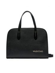 Valentino Torebka Jasmin VBS8NS04 Czarny. Czarne torebki do ręki damskie Valentino, bez wzorów, ze skóry, bez dodatków. Za 359.99 zł.