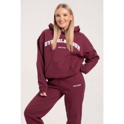 Bluza fitness damska Gym Glamour college. Brązowe bluzy damskie GYM GLAMOUR, s, bez wzorów, bez kaptura. Za 199.99 zł.