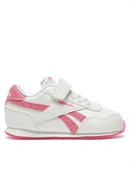 Reebok Sneakersy ROYAL CL JOG HP8661 Biały. Białe buty sportowe dziewczęce Reebok, bez wzorów, ze skóry, bez zapięcia. Za 79.99 zł.