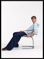 Spodnie loose fit - granatowy. Niebieskie spodnie materiałowe męskie Reserved, l, bez wzorów, z bawełny. Za 159.99 zł.