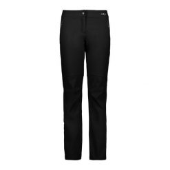 Damskie spodnie slim softshell CMP. Czarne spodnie materiałowe damskie CMP, xl, bez wzorów, z materiału. Za 414.05 zł.