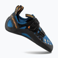 Buty wspinaczkowe męskie La Sportiva Tarantula. Niebieskie buty sportowe męskie La Sportiva, bez zapięcia, wspinaczkowe. Za 379.99 zł.